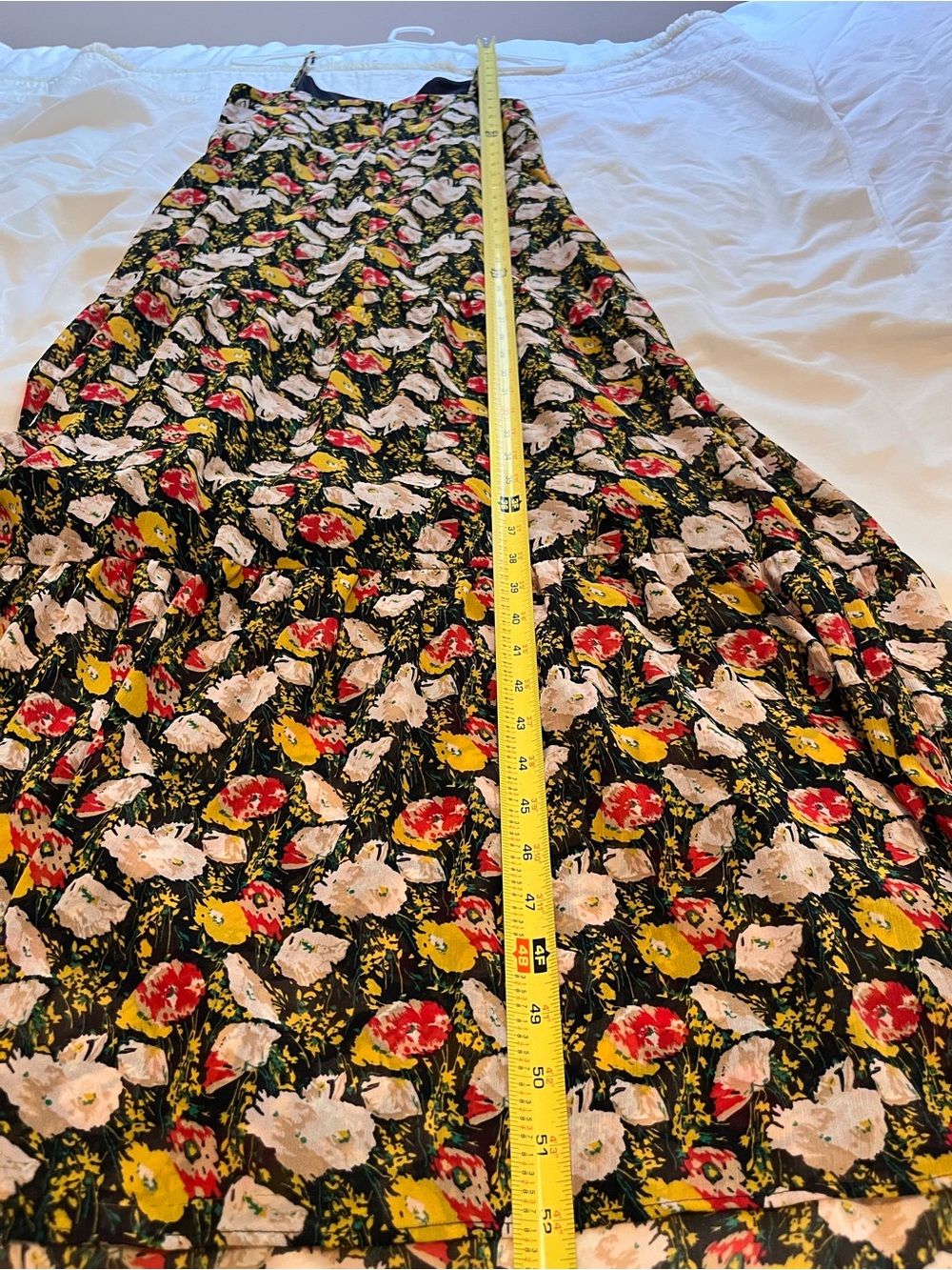 J. Crew Mercantile Sweet Pea Floral Tiered Maxi Dress Womens Size 8 - Picture 11 of 13